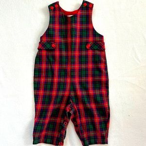 Sophie Dess Layette Holiday Christmas Plaid Outfit
